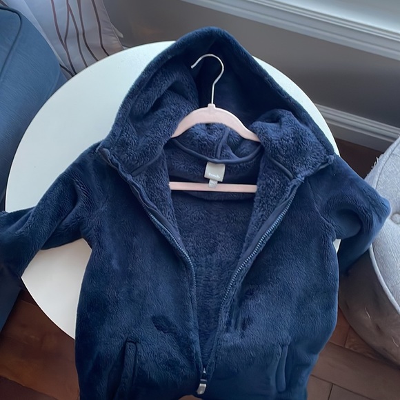 Bench fleece jacket hoodie size youth 11 / 12 navy blue - Picture 3 of 5